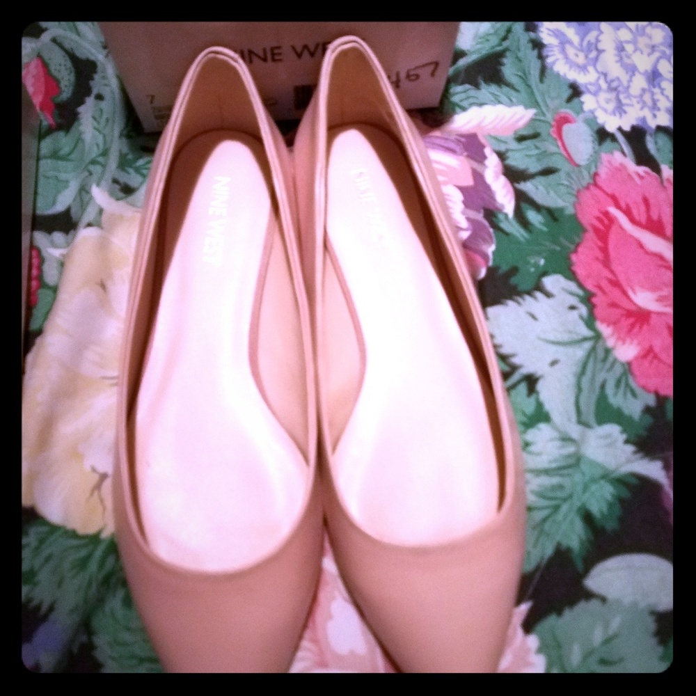 Pink flats